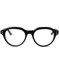 Gucci - Brille Mit Rundem Gestell - Lyst