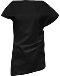 JW Anderson - Asymmetrische Bluse Mit Drapierung - Lyst