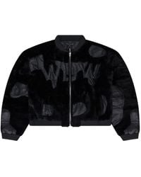 メンズ Who Decides War Indy ダメージ ボンバージャケット ブルー | Lyst