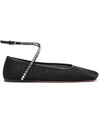 AMINA MUADDI - Ane Mesh Crystal Ballet Shoes - Lyst