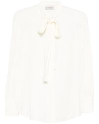 Alberto Biani - Camisa con lazo en el cuello - Lyst