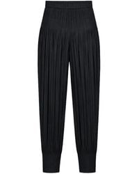 Pleats Please Issey Miyake - Pantalon Fuselé À Taille Ceinturée - Lyst