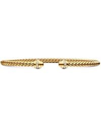David Yurman - 18Kt Classic Cablespira Diamond Bracelet (3Mm) - Lyst