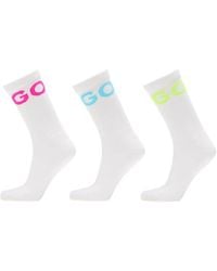 HUGO - 3Er-Set Socken Mit Logo-Jacquard - Lyst