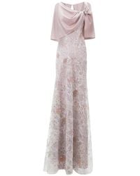 Gemy Maalouf - Embroidery Sleeve Maxi Dress - Lyst