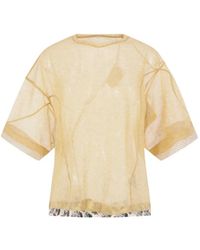 Undercover - Layered-Effect Semi-Sheer T-Shirt - Lyst