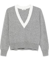 Sandro - V-Neck Sweater - Lyst