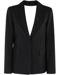 Semicouture - Shawl Collar Single-Button Blazer - Lyst