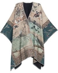 Pierre Louis Mascia - Pancake Graphic-Print Blanket-Stitch Cape - Lyst