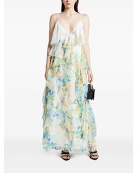 Aje. Patina Lace Midi Dress in Natural | Lyst