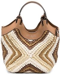 Gianni Chiarini - Mini Diamix Woven Geometric-Pattern Shoulder Bag - Lyst