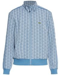 Lacoste - Monogram-Patterned Sweatshirt - Lyst