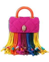 Kurt Geiger - Kensington Mini-Tasche Mit Fransen - Lyst