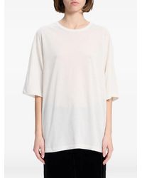 Ann Demeulemeester - Slogan-Print Jersey T-Shirt - Lyst