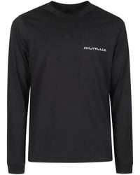 Moncler - Logo-Print Long-Sleeve T-Shirt - Lyst