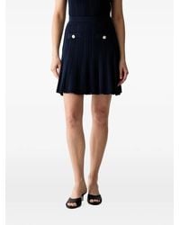 Guess - Button-Detail Mini Skirt - Lyst