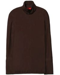 Thelatest - High-Neck Long-Sleeved Shirt - Lyst