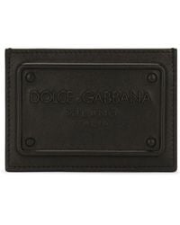 Dolce & Gabbana - Card Holder With Logo Plaque - Lyst