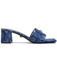 Versace - Mules denim Medusa '95 - Lyst