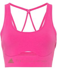 adidas By Stella McCartney - Logo Sports Bra - Lyst
