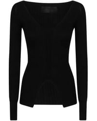 Dondup - Gerippter Pullover Mit Cut-Out - Lyst