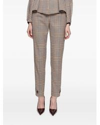 Nissa - Checked Tailored Tapered Pants - Lyst
