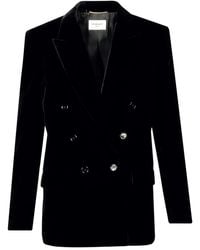 Saint Laurent - Chaqueta con doble botonadura - Lyst