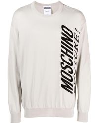 Moschino - Pullover mit Jacquard-Logo - Lyst
