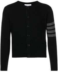Thom Browne - 4-bar Stripe Button-up Cardigan - Lyst