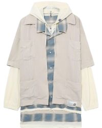 Maison Mihara Yasuhiro - Triple-layered Hooded Shirt - Lyst