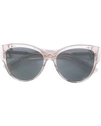 Saint Laurent - Saint Laurent Eyeglasses Square Full Rim, Burgundy Frame And Clear Demo Lens Lens Slm33006 - Lyst