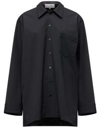 MM6 by Maison Margiela - Long-Sleeve Shirt Dress - Lyst