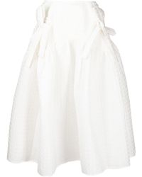 Cecilie Bahnsen - Bow-detail Tiered Midi Skirt - Lyst