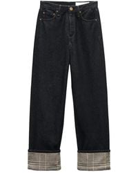 Rag & Bone - Jeans Shea Con Polsini A Quadri - Lyst