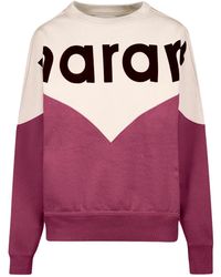 Isabel Marant - Sudadera con diseño colour block y logo - Lyst