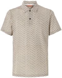 Missoni - Viscose And Cotton Polo Shirt With Greek Key Motif - Lyst