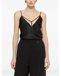 Nissa - Tulle Insert Top - Lyst