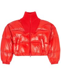 DIESEL - Doudoune En Ripstop Avec Col En Maille - Lyst
