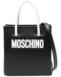 Moschino - Mini sac à plaque logo - Lyst