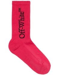 Off-White c/o Virgil Abloh - Logo-Detail Mid Calf Socks - Lyst