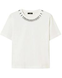Twinset - Slim-Fit T-Shirt With Embroidery - Lyst