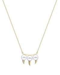 Tasaki - 18Kt Collection Line Danger Fang Pearl Necklace - Lyst