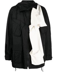 Yohji Yamamoto - Asymmetric Hooded Jacket - Lyst