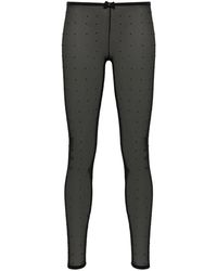 DSquared² - Rhinestone-Embellished Mesh Tights - Lyst