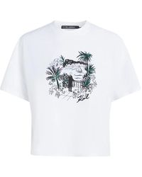 KARL LAGERFELD - Mc Villa Design T-Shirt - Lyst