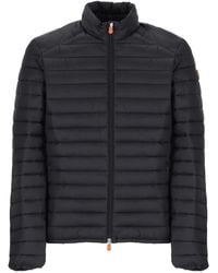 Save The Duck - Logo-Patch Padded Jacket - Lyst