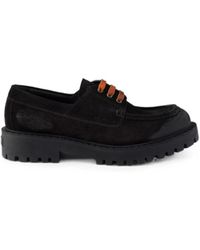 Prada - Waxed Suede Lace-Up Shoes - Lyst