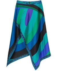 Emilio Pucci - Iride-Print Asymmetric Skirt - Lyst