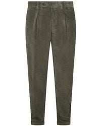 Berwich - Pleated Corduroy Trousers - Lyst
