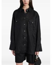 Alice + Olivia - Finely Pocket-Detail Button-Up Shirt - Lyst